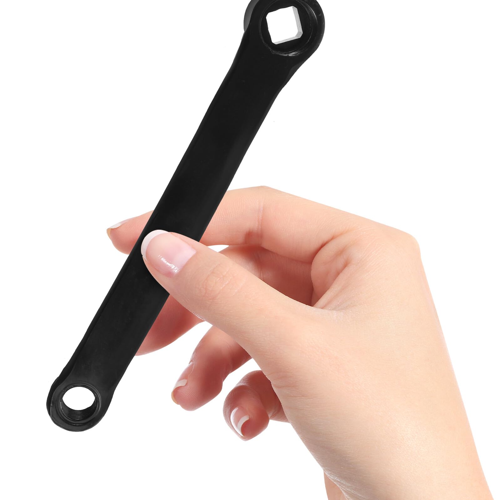 Mikinona Set di Guarnitura per Bicicletta Pedivella Robusta e Corona Sostituibile in Acciaio Nero, Facile da Installare per Riparazioni Bici