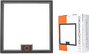 Circadian Optics Light Therapy Lamp - UV-Free LED Desk Lamp with 10,000 Lux for Seasonal Sunlight Changes. Full Spectrum Sun Lights for Work from Home. Lumine (Grey)