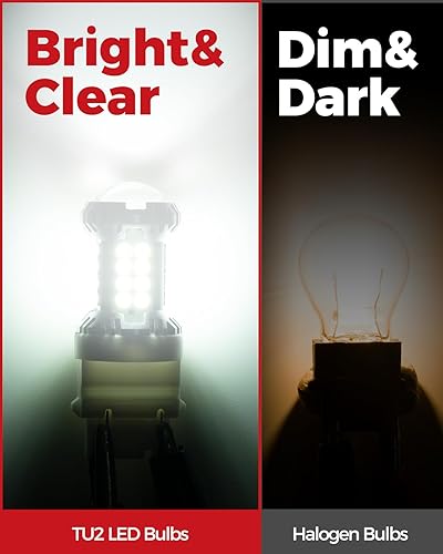 Miniatura 18 de Torchbeam 3157 Bombillas LED ámbar con resistencia externa para luces direccionales, 600% más brillantes 3156 3056 3356 3057 4157 3457 4156