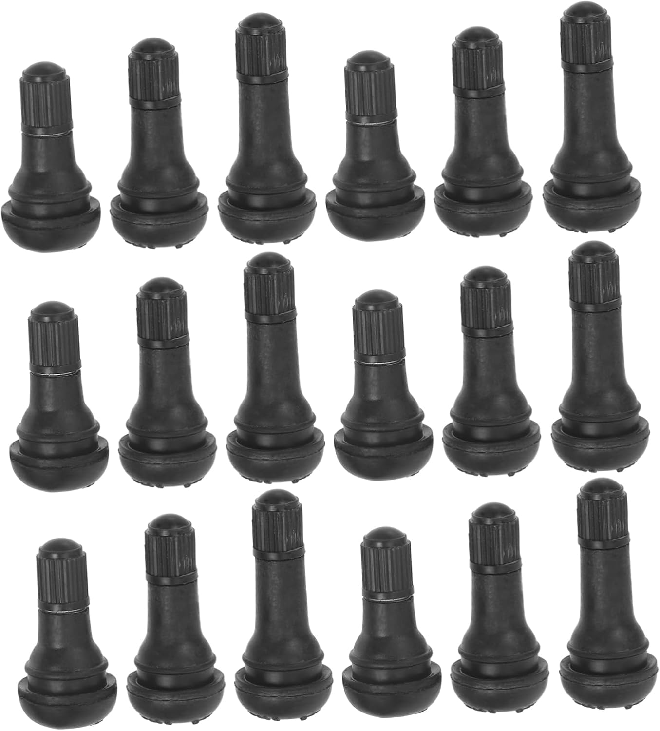 30pcs Tubeless Tire Valve Stems Assortment Compatible Vehicles Rubber Design Easy to Install Vacuum Valves for Car Tires