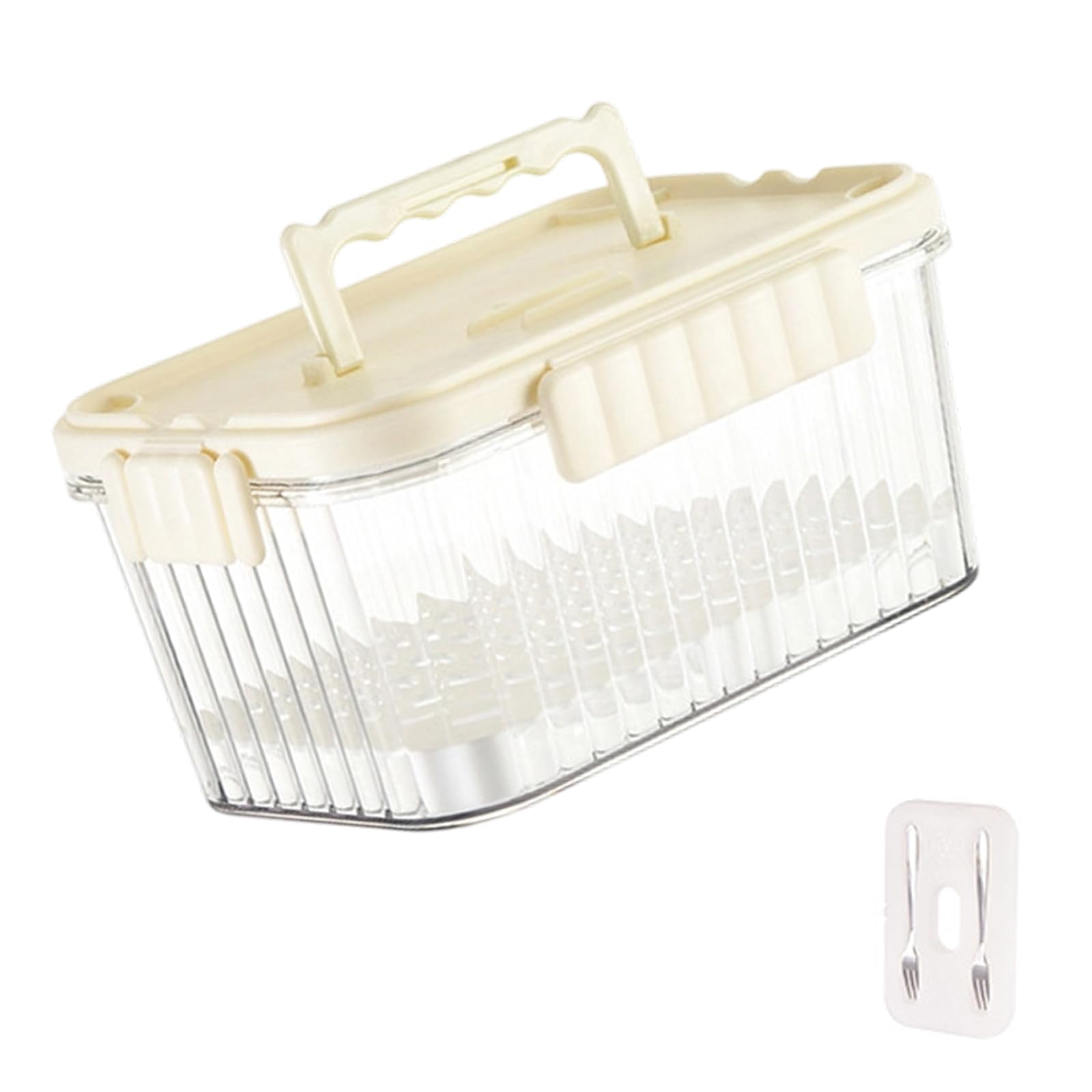 Zxfdsfdbnm Camping Meal Preparation Container Stackable Insulated Lunch Holder Storage Box for Picnics Road Trip See Through Refrigerator for Camping