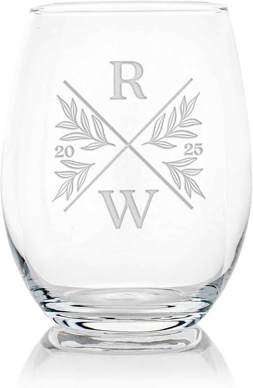 Personalized Wedding Gift Wine Glass, Gifts For Couple, Bridal Shower, Newlywed Keepsake - 1 Pack - Image 8