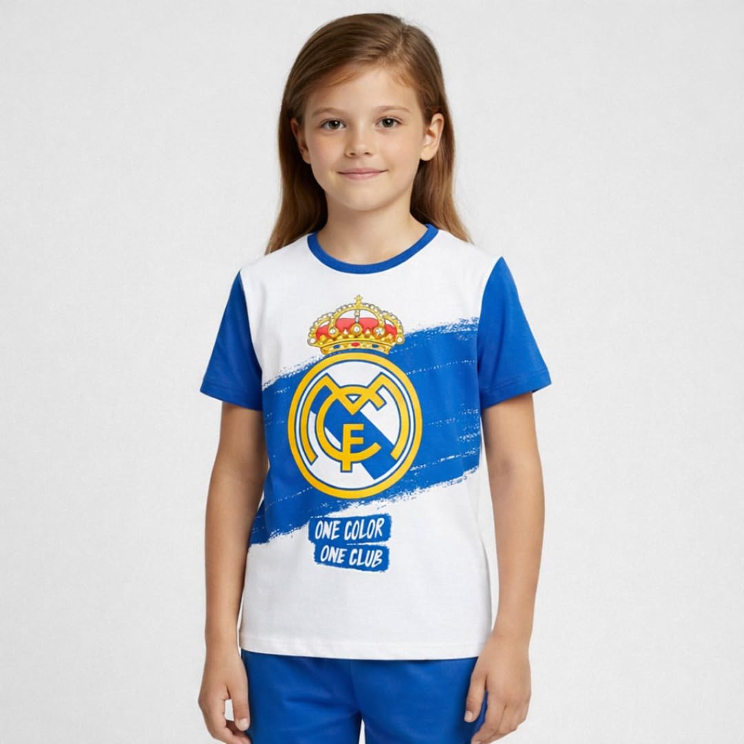 Pijama Corto Real Madrid niño y niña para Verano – Pijama Corto Real Madrid de Dos Piezas