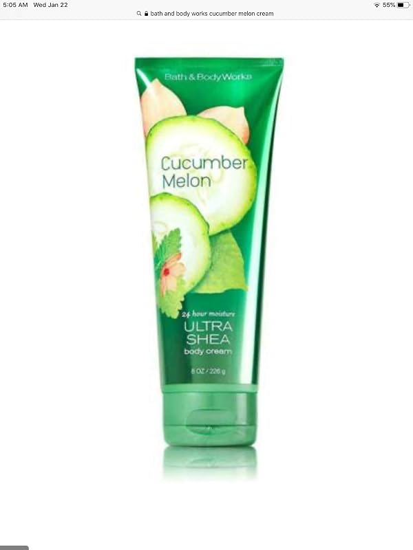 Creme corporal Bath & Body Works Ultra Shea Cucumber Melon, 237 g