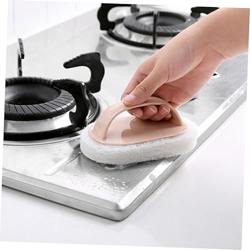 Miniatura 8 de Yardwe Juego de esponjas de limpieza lindas para azulejos de baño, limpieza de cocina, cepillo de esponja apto para lavavajillas