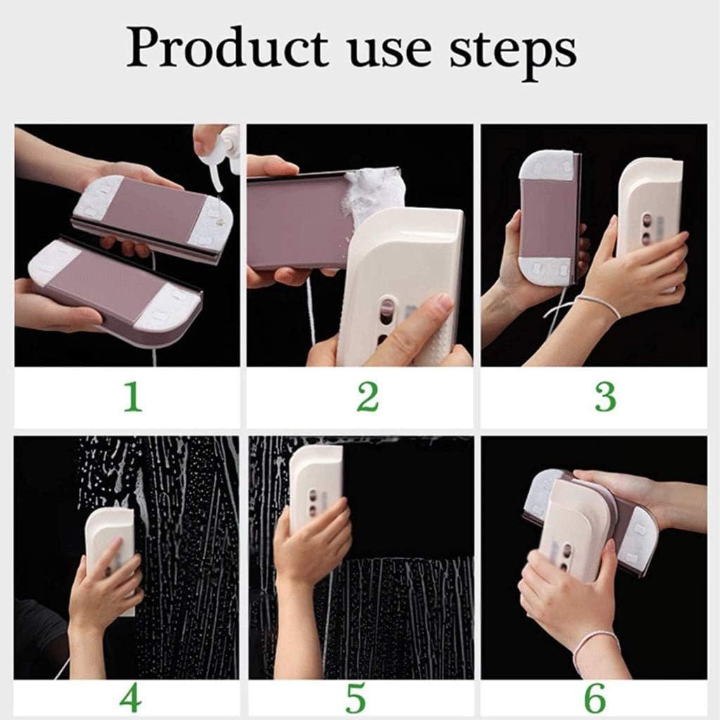 Magnetic Window Cleaner The, Suitable for Home Office Car 3-28 mm Adjustable Magnet Force Control | Indoor and Outdoor Glass Pane Cleaning