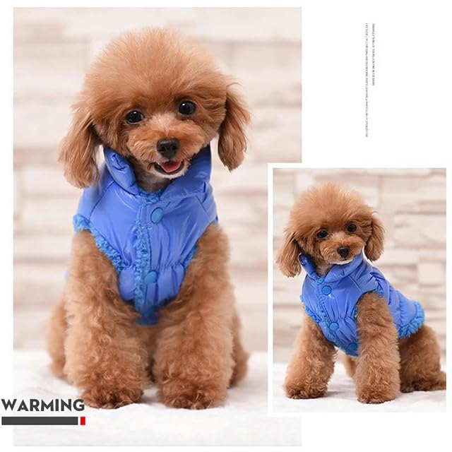 Foto 5 de 6 de Ropa cálida para perro, chaqueta de plumón para mascotas, abrigo para cachorros