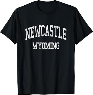 Newcastle Wyoming WY Vintage Athletic Sports Design T-Shirt