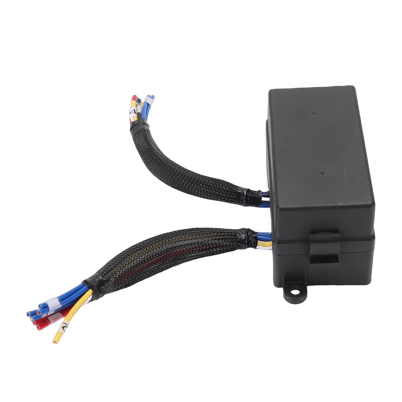 Eujgoov Caja de relé de Fusibles de 12 V, Bloque de Fusibles Automotriz Precableado con 4 Relés y 12 de Cuchilla ATC ATO, Caja de de relé Impermeable para