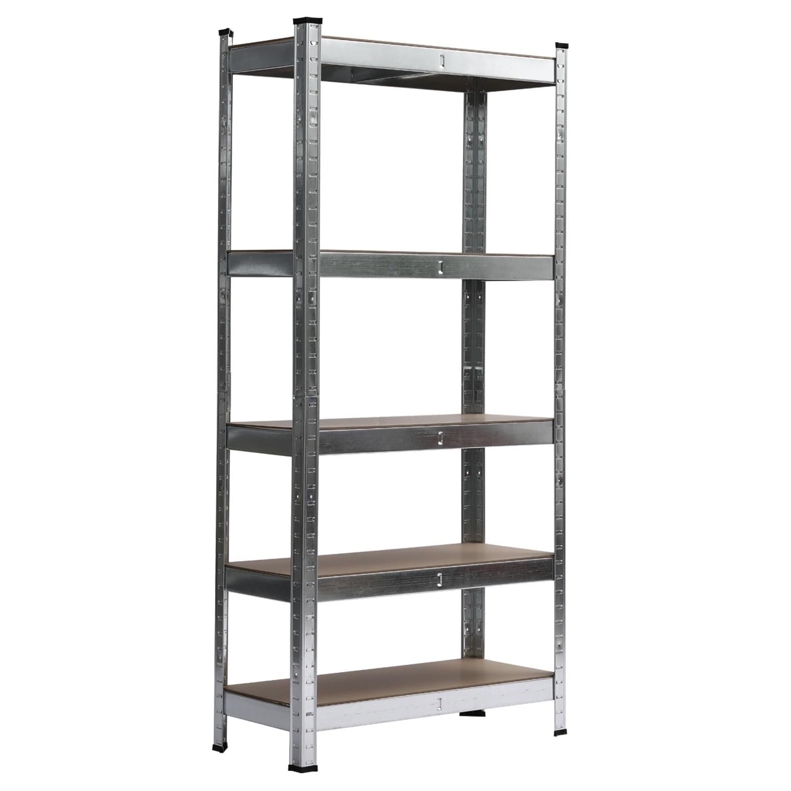 Scaffali in Metallo per Garage Scaffale for Garage con scaffalature in Metallo zincato a 5 Livelli for carichi Pesanti, scaffalatura for stoccaggio in Piedi, stoccaggio in Metallo