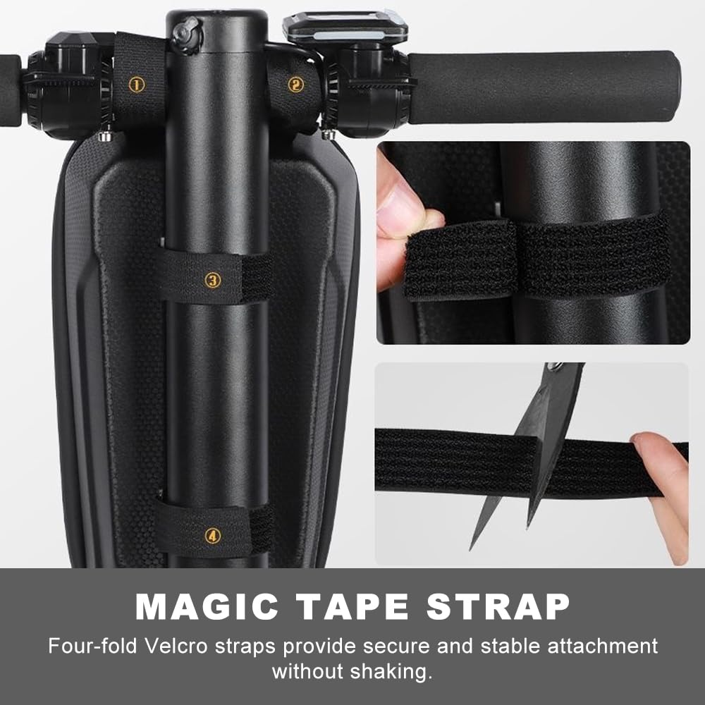 Borsa per Monopattino Elettrico, Borsa Bici Elettrica, Borsello Bici Elettrica 2/3L Grande Capacità, Impermeabile, Striscia Riflettente, per Scooter Elettrici, Biciclette (C)