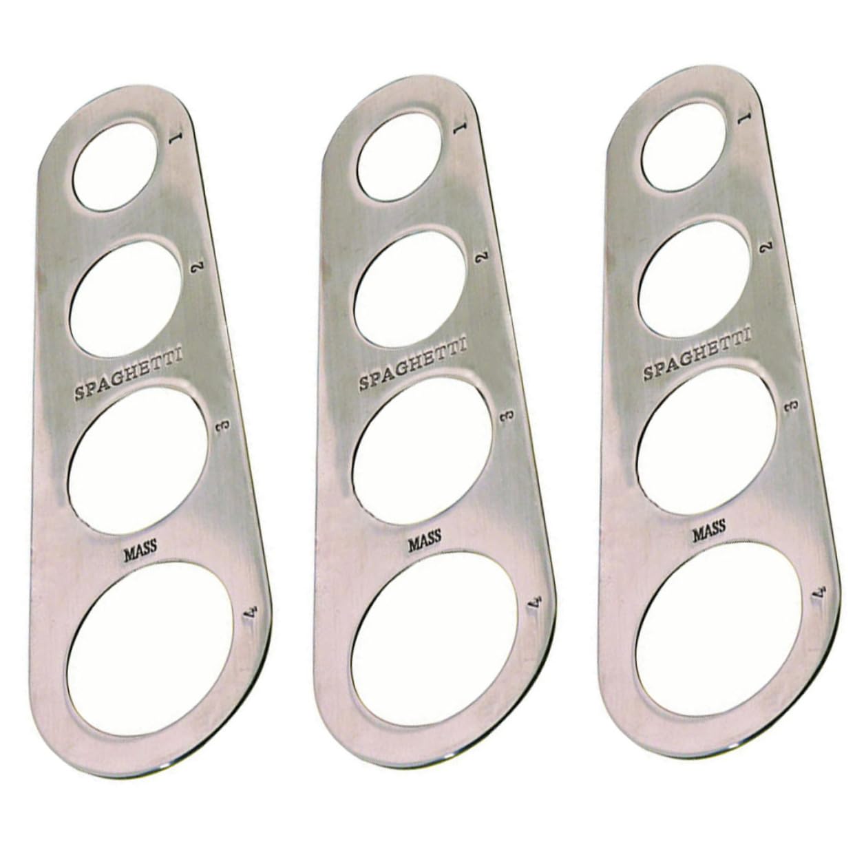 Milisten Spagmoss 3pcs Noodle Spaghetti Ruler 4 Hole Noodle Ruler Spaghetti Measure Tool Spaghetti o Spaghetti Noodle Measurer Tapones para Llantas Kitchen Utensils Stainless Steel Pasta
