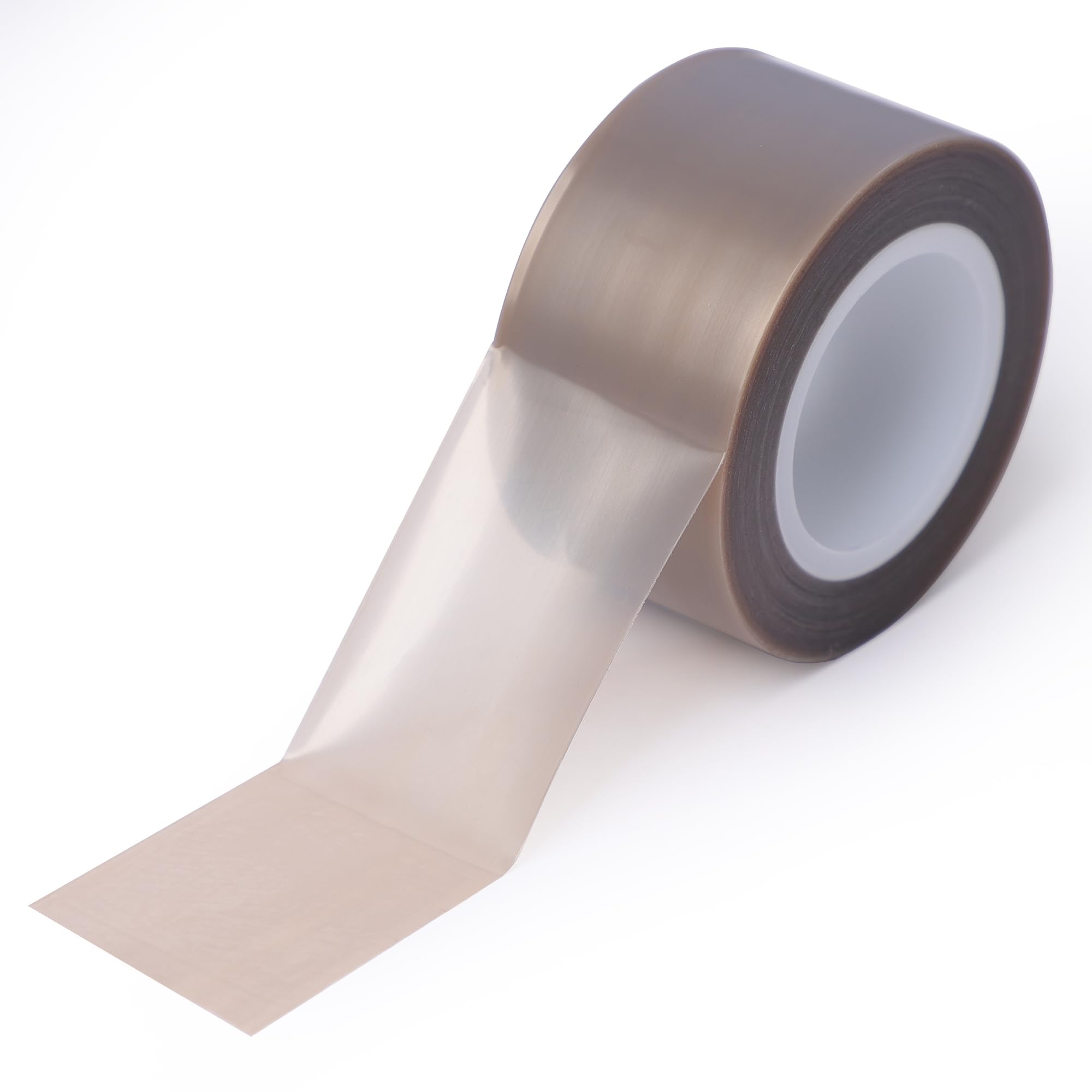 nastro film in PTFE, nastro ad alta temperatura in PTFE film puro, marrone chiaro, varie dimensioni supportate (Marrone chiaro, 30mm x10m x0.13mm)