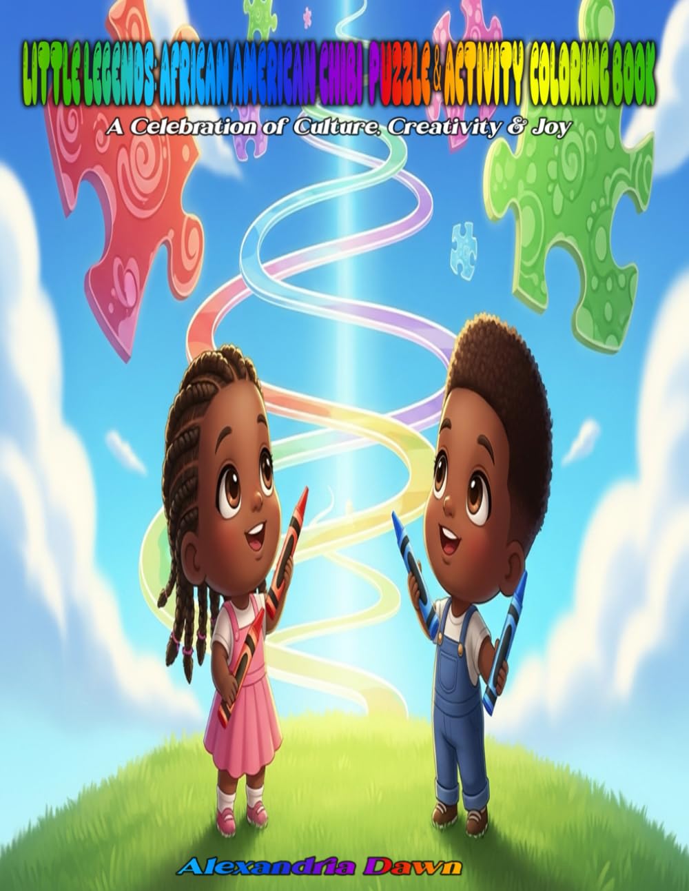 Little Legends: African American Chibi Puzzle & Activity Coloring Book: A Celebration of Culture, Creativity & Joy