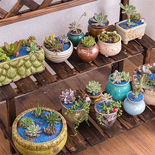 Supports à fleurs étagère en bois pour libérer l'espace au sol