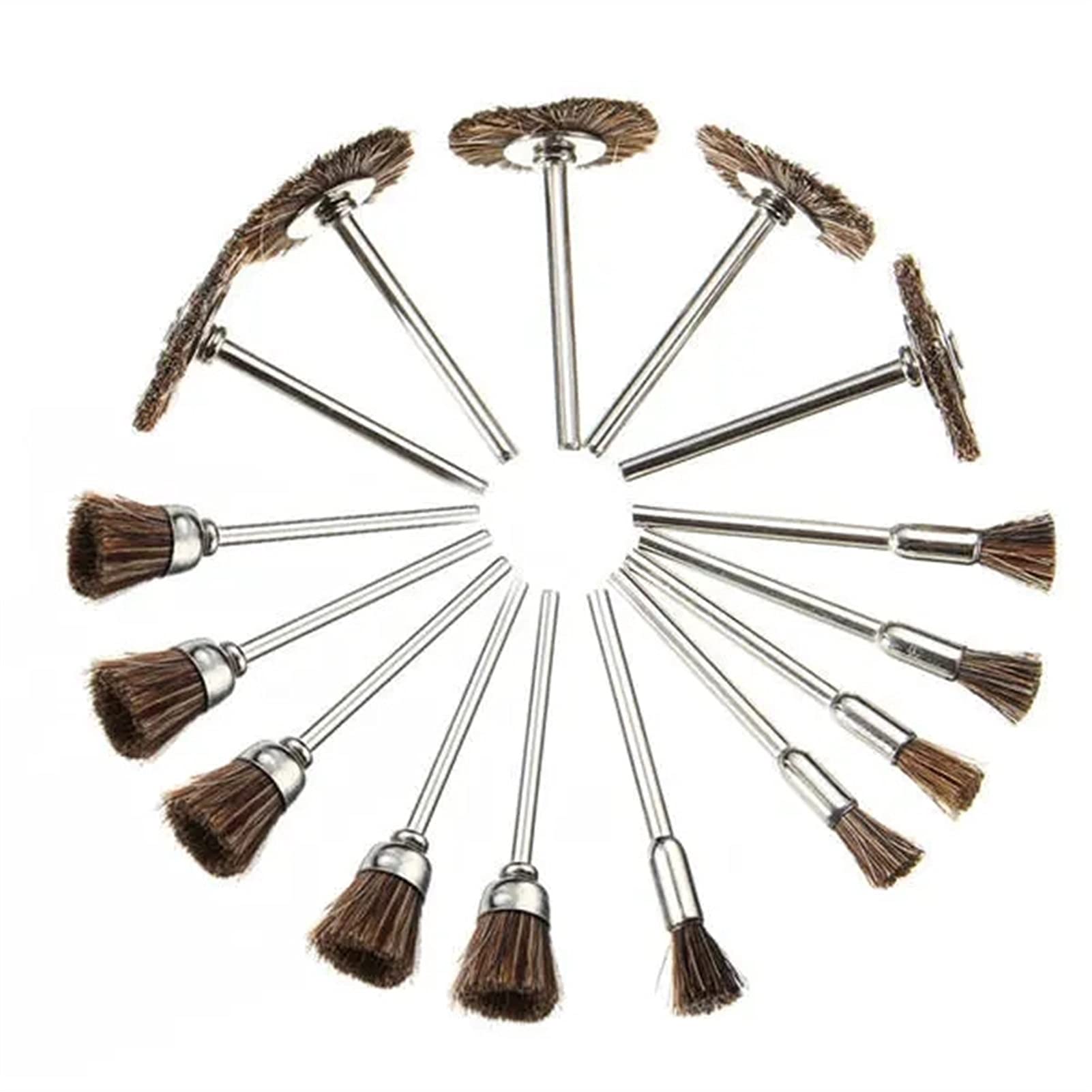 Spazzola Per Tazza In Nylon Spazzola Per Ruota In Filo Abrasivo Per Trapano Utensile Rotante Lucidatura Del Legno Sbavatura Pulizia Pulizia Mobili Gambo Da 1/4