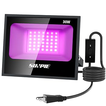 【❤室内室外問わずに魅惑的な光の演出が自由自在♪❤】ブラックライト投光器 ❤室内室外問わずに魅惑的な光の演出が自由自在♪