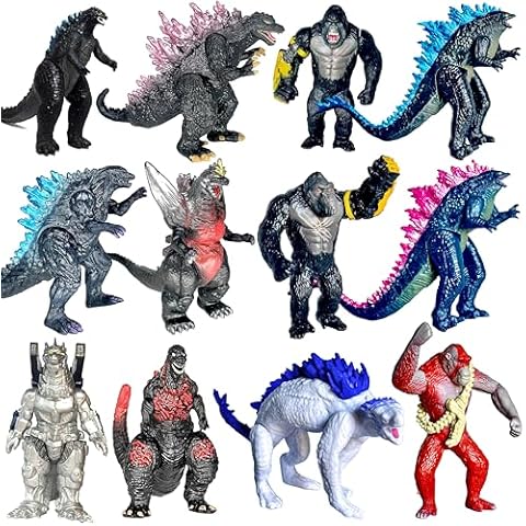 TwCare Godzilla x Kong Action Figures Set Cover
