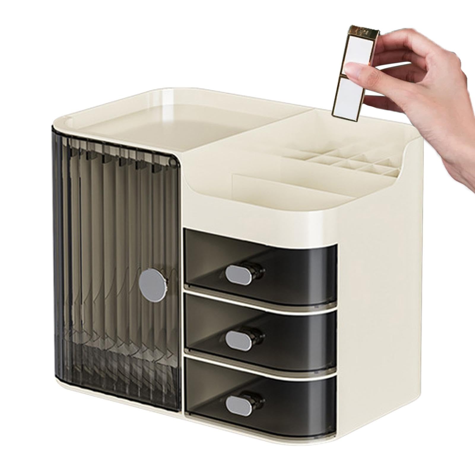 Bancone organizer per trucchi con cassetti | Organizer per cosmetici da tavolo di grande capacità - Scatola portaoggetti per la casa con scomparti multipli per prodotti di bellezza