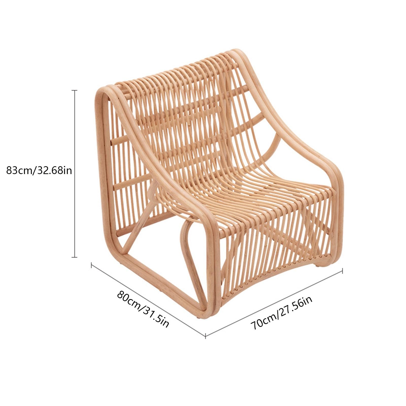 Sedia in vimini e rattan, Poltrona, sedia in rattan, sedia casual, mobili da giardino for patio esterno, Mobili da giardino e patio