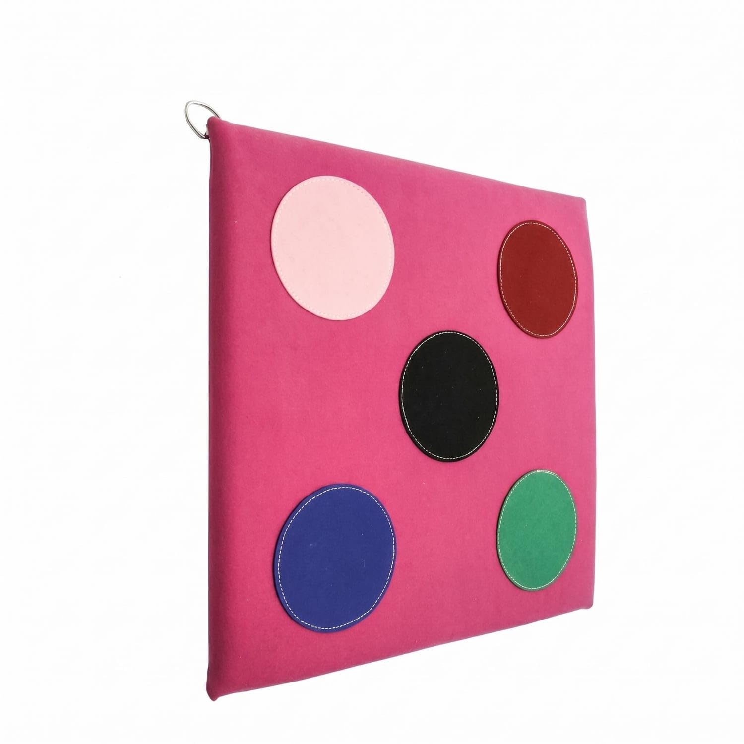 Super-Fiber Fencing Target Pad Stitched Border Practice Target Pad Metal Loop Sports Gear Indoor Use, Pink, Microfiber-image-40
