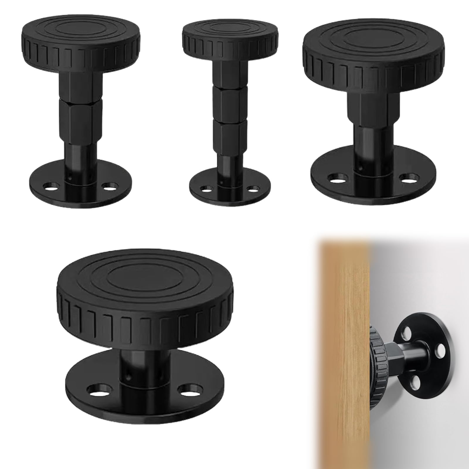 4 distanziatori regolabili anti-shake da parete 30 – 110 mm, distanziatore letto con filettatura, testiera regolabile, per travi centrali ispessite, stabilizzatore per letti, divani e armadi