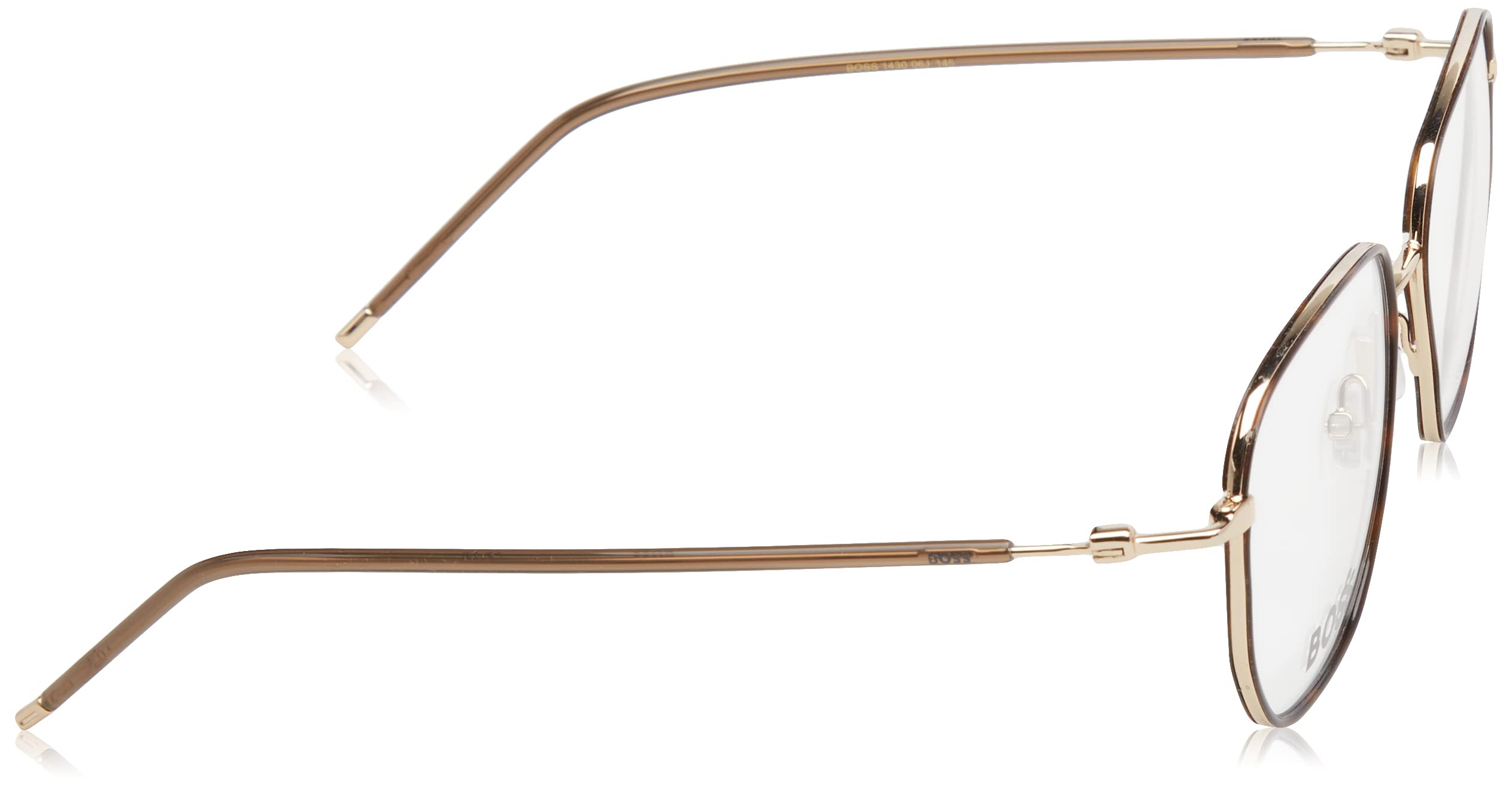 BOSS 1430 Okulary przeciwsłoneczne, Hawana złota, 53 mężczyźni, Złota Hawana