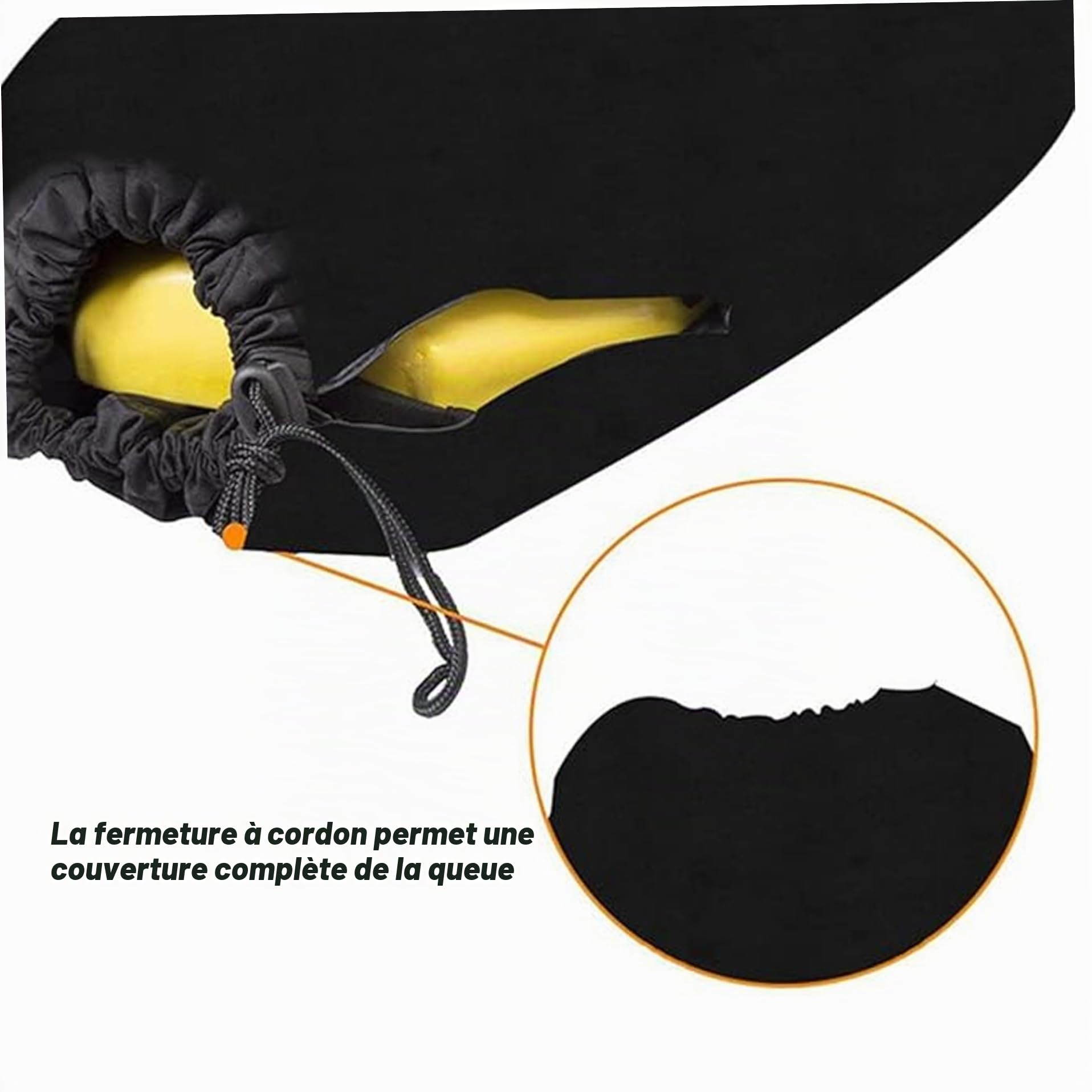 Sac de Planche de Surf, Chaussette Planche Surf en Tissu Oxford 70, 9x19, 7 Pouces, Housse avec Cordon Serrage et Pochette Rangement, Accessoires pour Chaussettes shortboard, funb