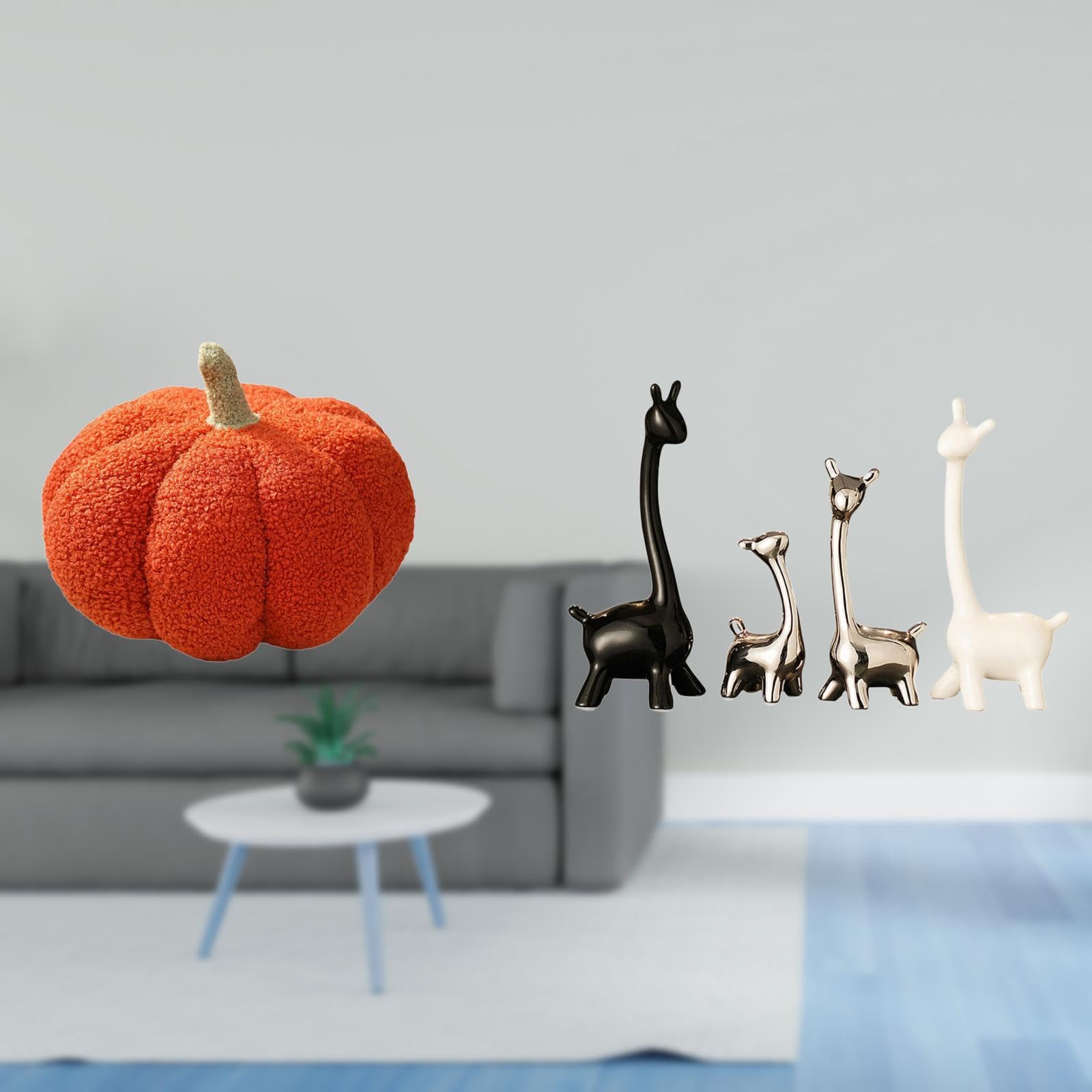 SECRET DESIRE Halloween Pumpkin Plush Giraffe Statue Decorative Sofa Cushion Creative Ceramic Centerpiece for Bed Bedroom Office Bookshelf Room Decor|Home D?©cor|Pillows-image-33