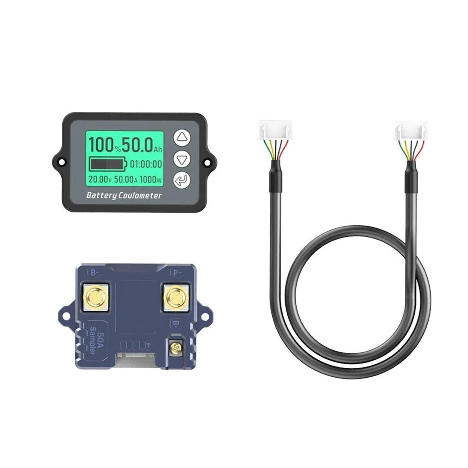 80V 50A 100A 350A TK15 Miernik kulombowski Tester pojemności akumulatora pojazdu Miernik kulombowski do roweru elektrycznego/samochodu balansowego/maszyny czyszczącej(8-120V 50A(0-75A))