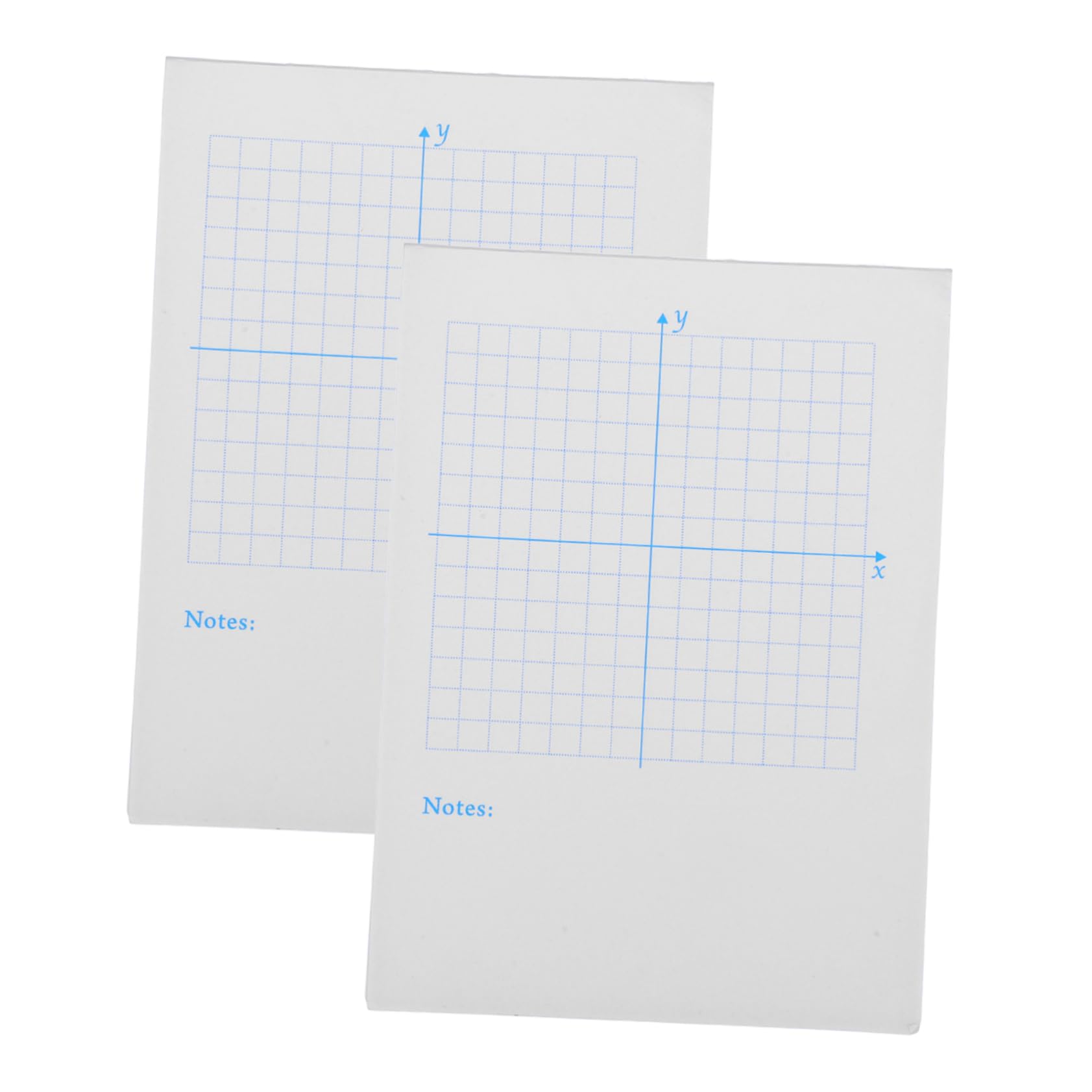 Gadpiparty 4 Pezzi 2 fornitura di matematica foglio da disegno di matematica carta grafica accessorio di matematica carta con griglia matematica bianca