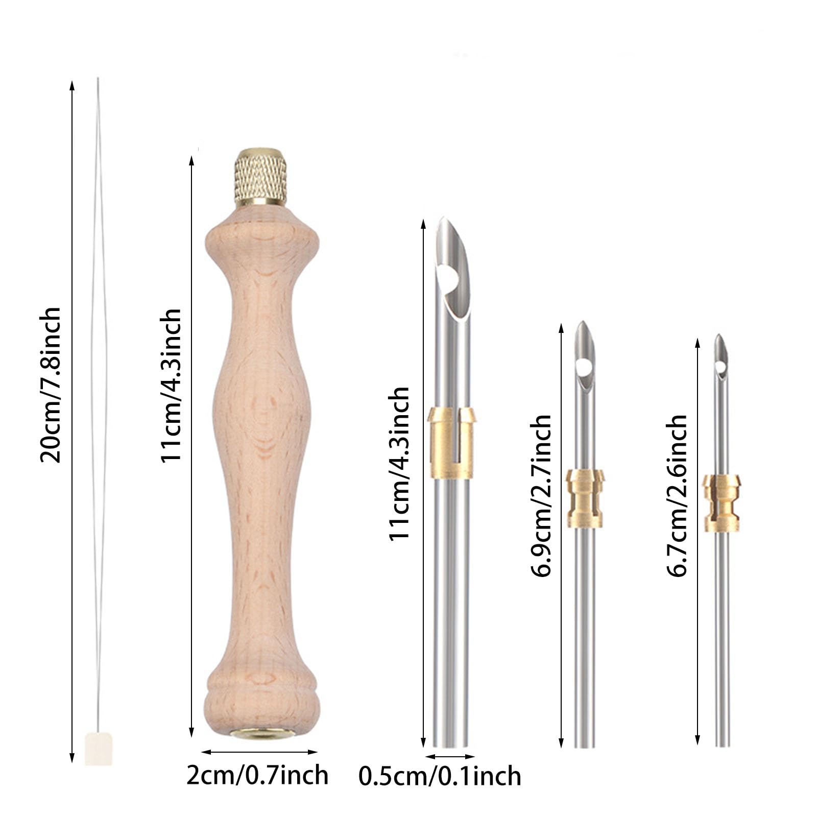 Woohome Punch Needle Kit, Kit per Ricamo con Ago da Punzonatura, Punch Needle Panno, Filato di Colore e Punch Needle Strumenti per Adulti, Principianti (21 Pz Kit di Avviamento)
