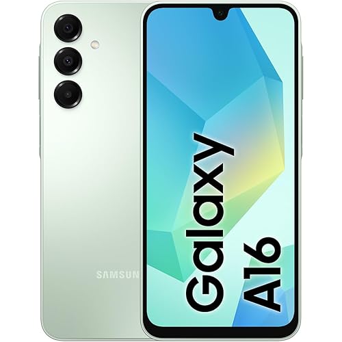 SAMSUNG Galaxy A16 4G LTE (128GB + 4GB) International Model SM-A165F/DS Factory Unlocked 6.7" Dual Sim 50MP Dual Cam (Case Bundle) (Light Green)