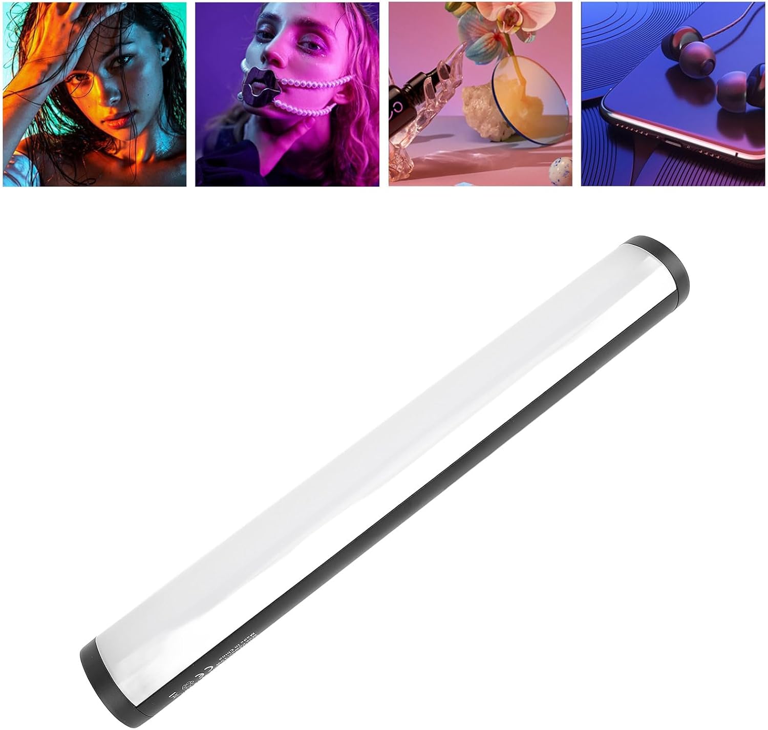 Full Color RGB Tube Light, Handheld Video Light Wand with 2700K to 6500K Adjustable Color Temperature, Magnetic LED Fill Light with 1/4 Inch Screw Hole and APP Control for