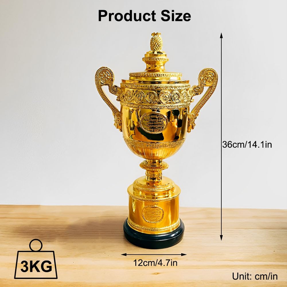 Trofeo del Campionato di Palline da Tennis Coppa della Sfida del Grande Slam Trofei dei Campioni 1:1 Replica dei Fan Oggetti da Collezione Souvenir Clubhouse Arena Display Ornamenti