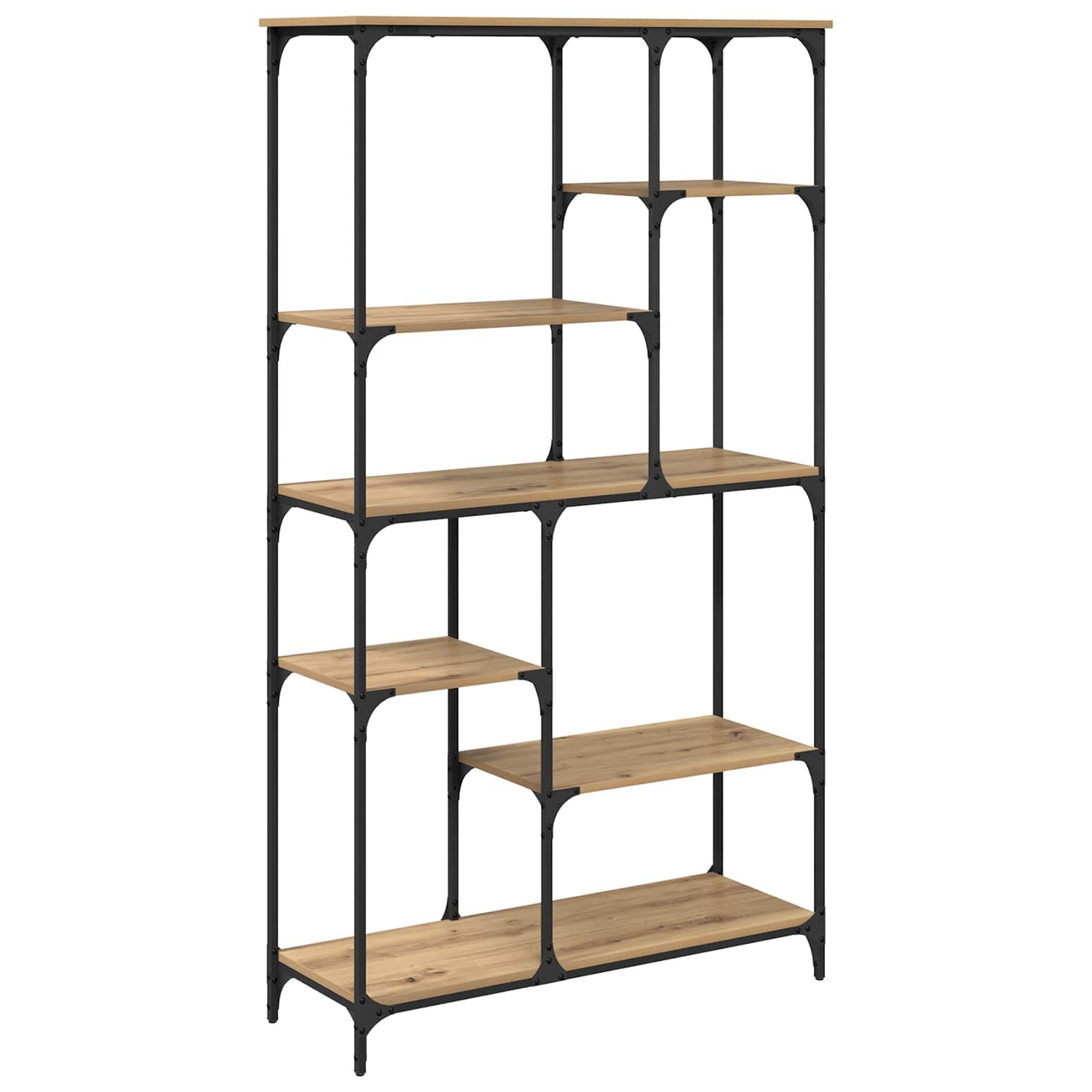 Generisch Bücherregal Artisan-Eiche 99 x 35,5 x 176 cm Holzwerkstoff,Möbel,Regalsysteme,Bücherregale Bücherschränke-882776