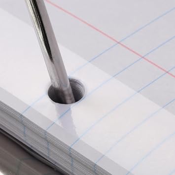 Oxford Reinforced Filler Paper, 8.5 x 11 Inch, College Rule, 3 Hole Punched, Lined Loose Leaf Paper for Ring Binders, 100 Sheets, White (1002097)