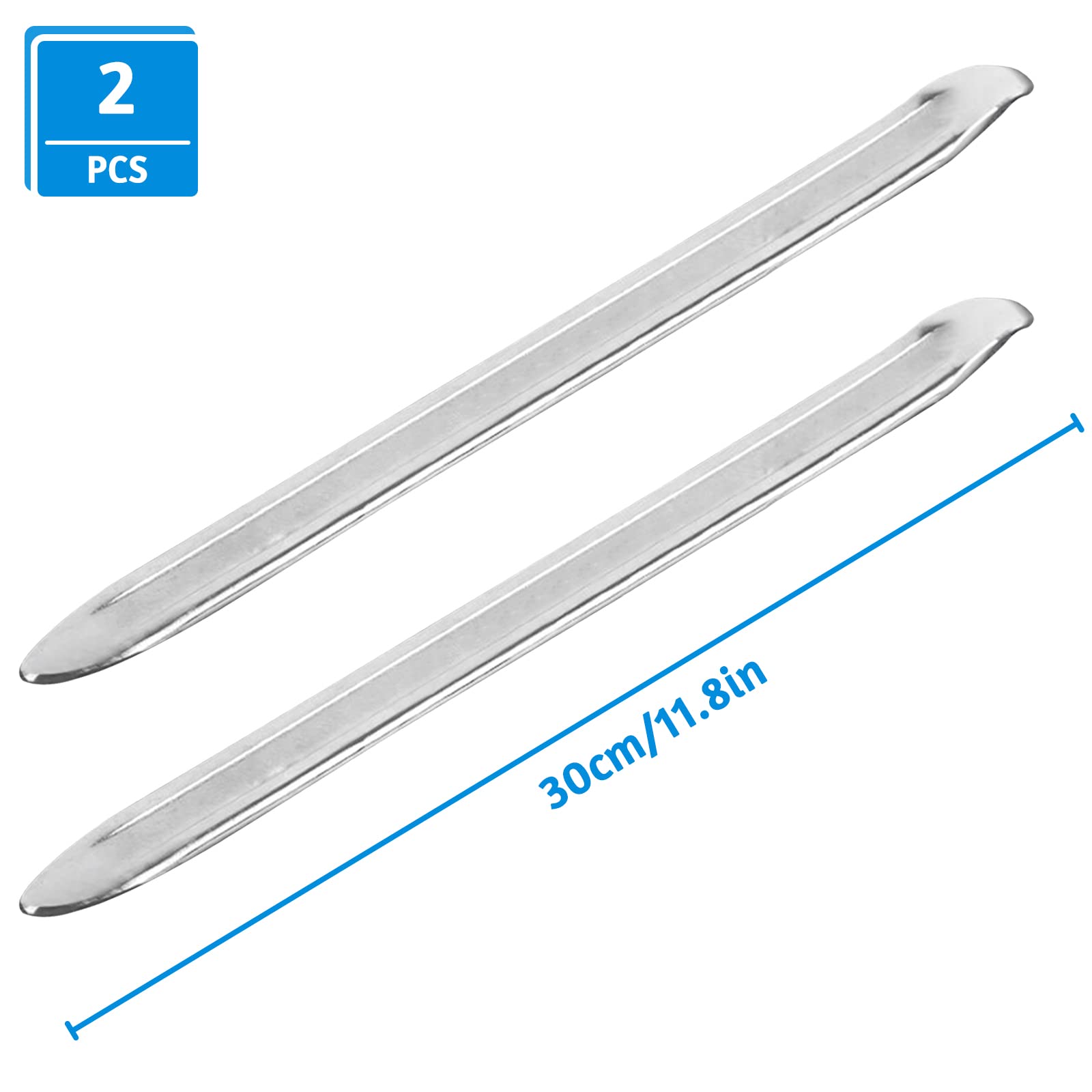 2 Leve Per Pneumatici In Acciaio Inossidabile - Attrezzi Per Riparazione Gomme Di Bici, Moto E Auto