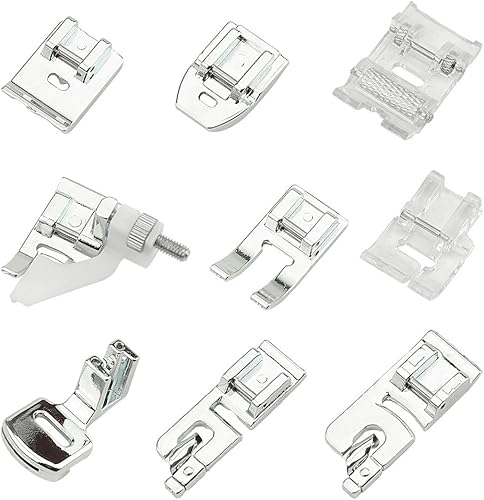 Miniatura 4 de TOVOT Juego de 32 pies prensatelas para máquina de coser doméstica para cantante, hermano, Janome y Kenmore, Babylock, máquinas de coser de caña baja