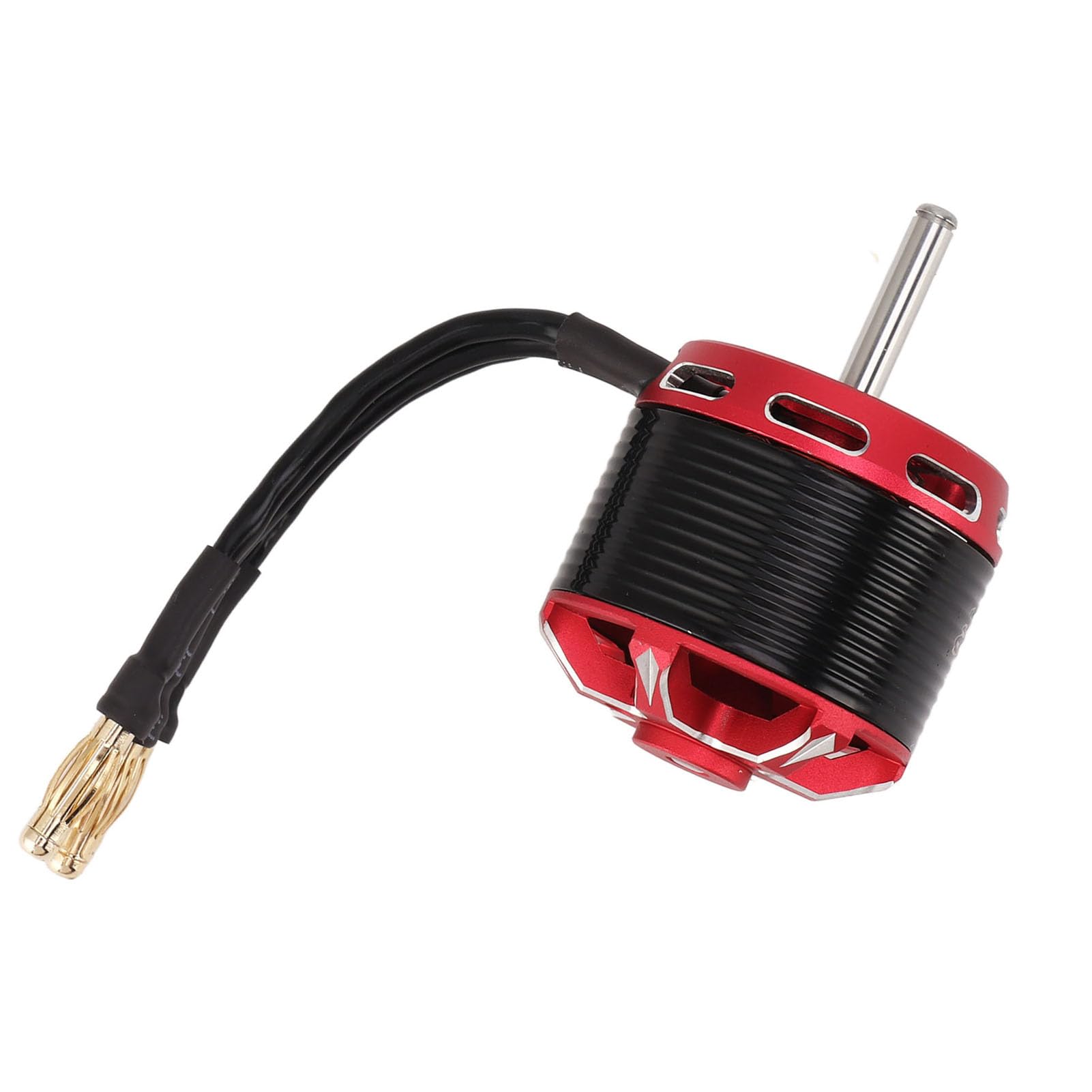 Motor sin escobillas para avión de ala fija, alta velocidad, alto par, bajo nivel de ruido, calor, motor sin escobillas RC Outrunner para aviones teledirigidos, drones, neg (910KV)