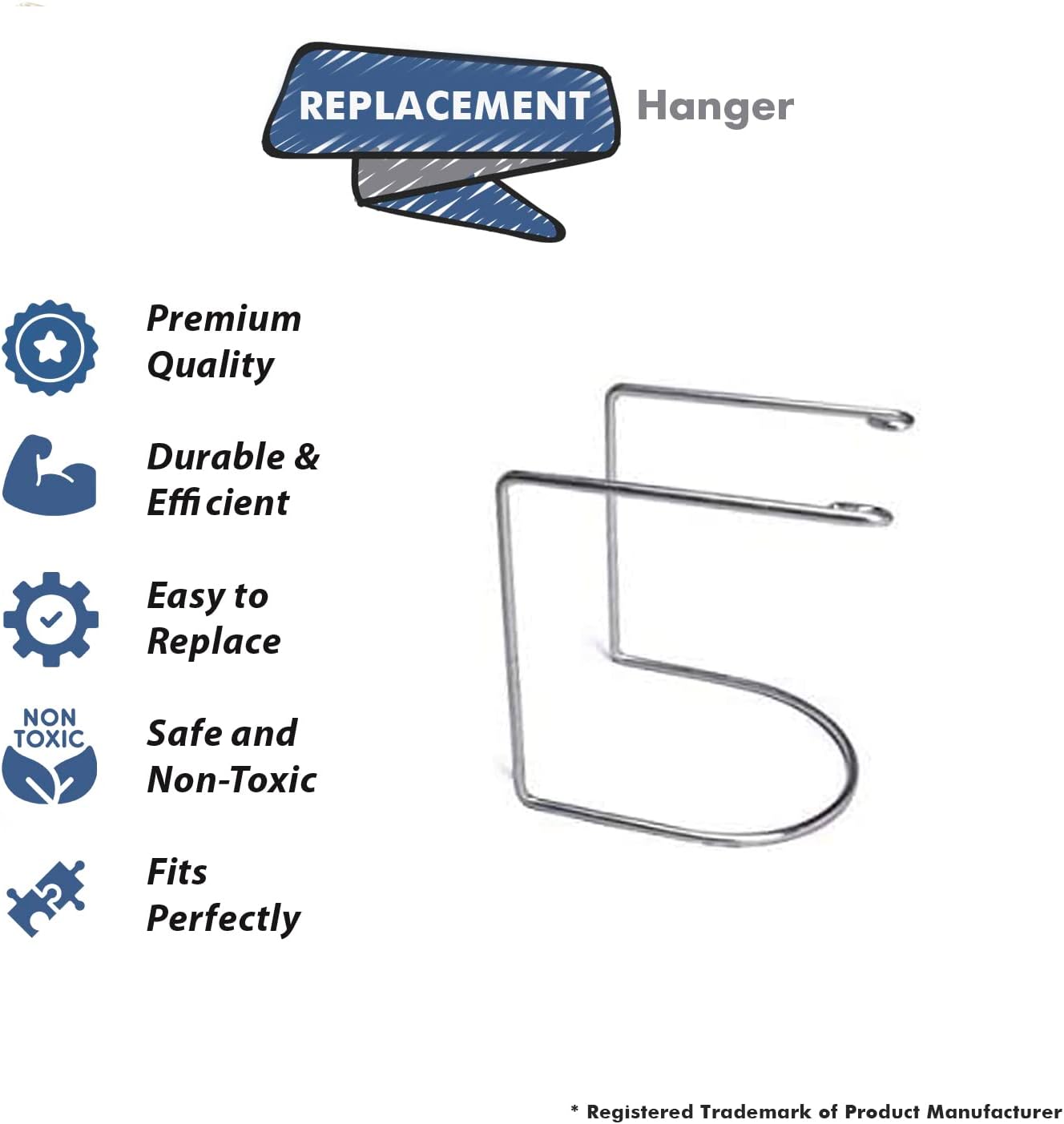 Replacement Part For Fit All Central Vac, Vacuum Cleaner Wire Hose Hanger # compare to part 06-1010-03