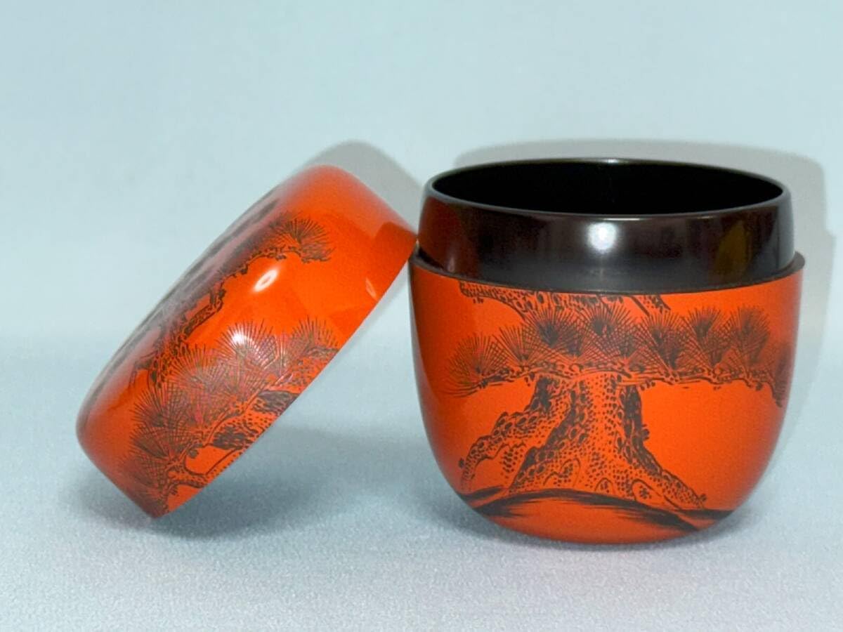 茶道具 棗 輪島塗 萬葉沈金 香雲造 共箱 Amazon.co.jp: 輪島塗 東恒博