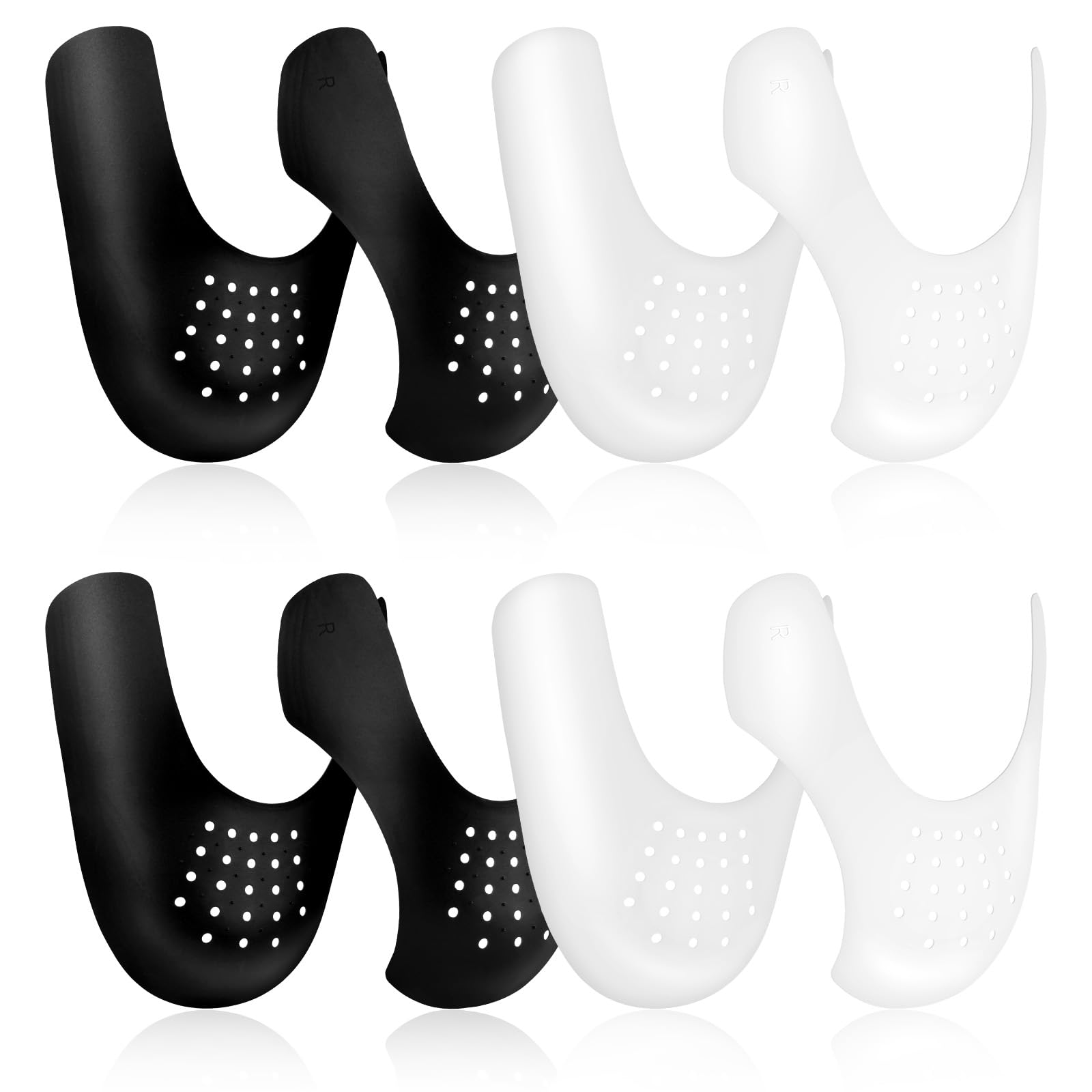 LOPHE Protector Zapatillas, 4 Pares Crease Protector para Prevenir Arrugas de Zapatos, Antiarrugas Zapatillas, Punteras Zapatos para Prevenga Hendidura del Pliegue del Calzado Deportivo, L