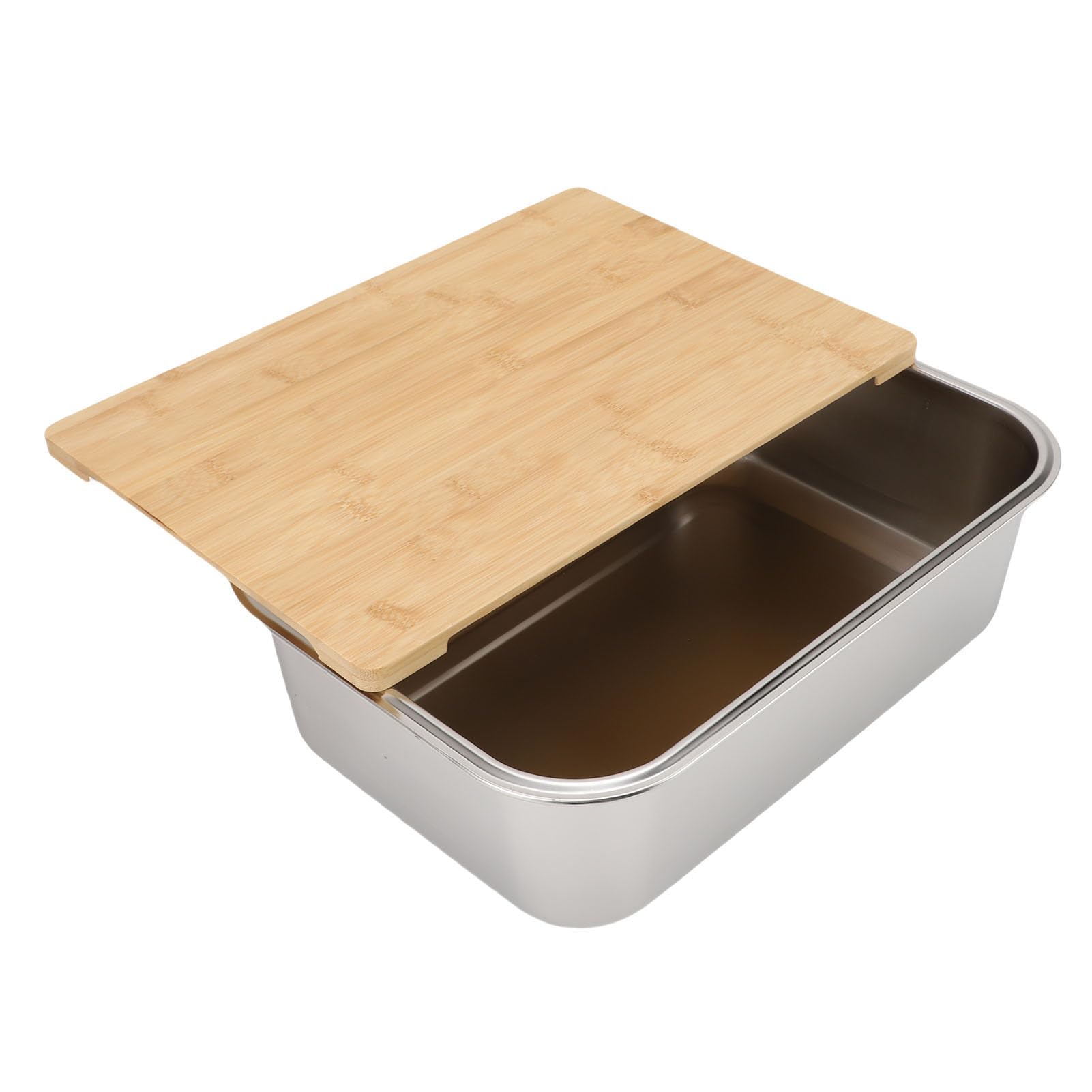 ステンレススチール調理器具 木製蓋付き10個