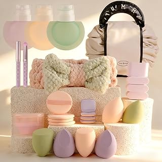 Kit de 26 herramientas de maquillaje de viaje...