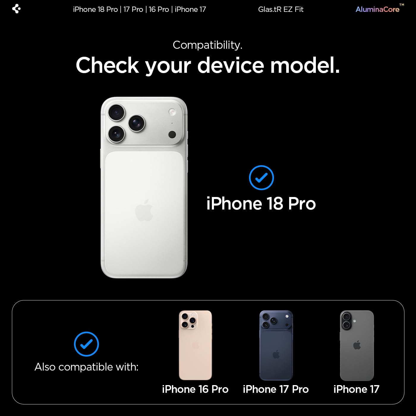 Spigen EZ Fit Tempered glass for iPhone 18 Pro / 17/17 Pro / 16 Pro — Amazon image 3