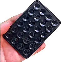 Suporte Celular Adesivo com Ventosas de Silicone para Capinha de Celular Premium (Preto)