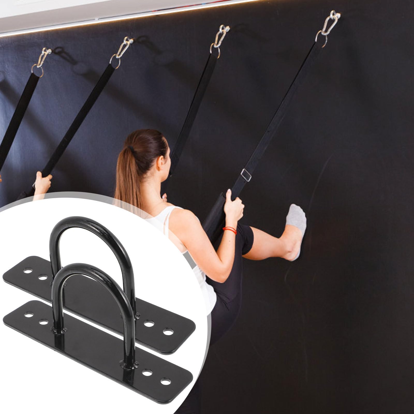 2 Stück Teiliges Battle Rope Wandanker Robustem Edelstahl Einfache Montage Vielseitig Einsetzbar für Gymnastikseile Fitnessbänder und Yoga zubehör für Innen Außenbereich