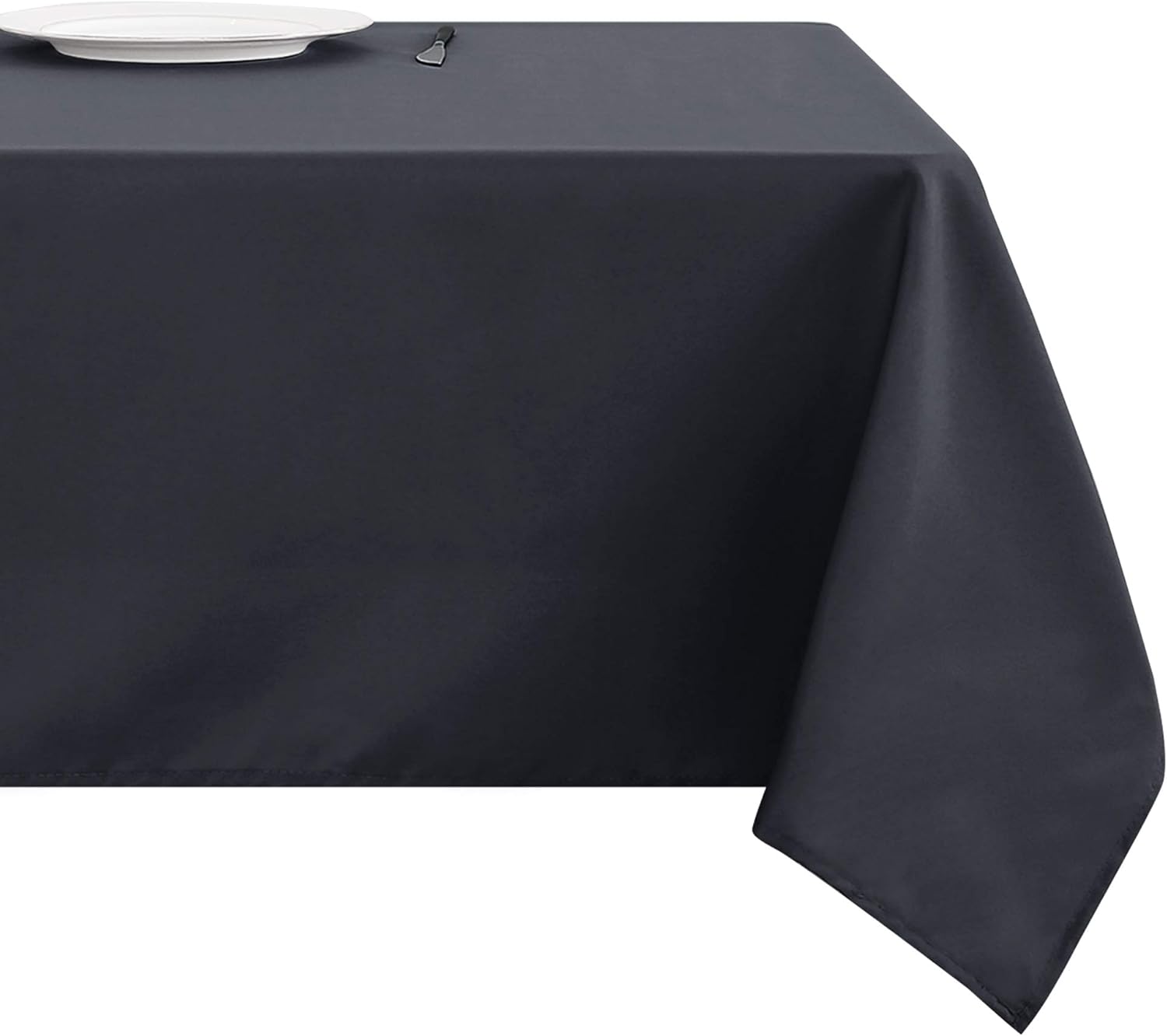 Deconovo Grey Tablecloth, Spillproof Oxford Fabric Water