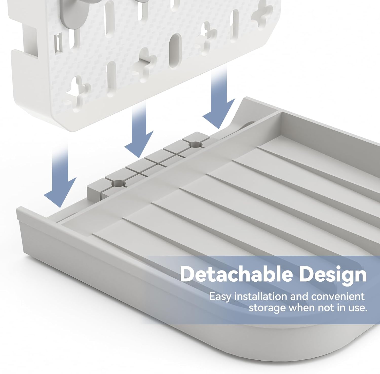 Baby Bottle Drying Rack Baby Bottle Holder Space Saving Bottle Dryer Rack Station Countertop Storage Organizer 12 Travel Bottle Drying Rack Vertical Breast Pump Part Plastic Bag Cup Dryer Tower Grey